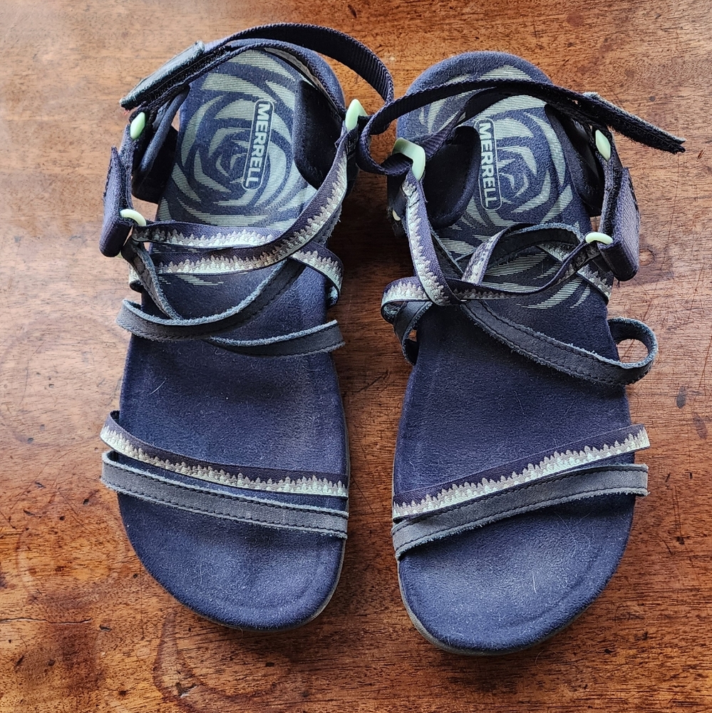 Merrell Women's Dark Gray Strappy Sandals